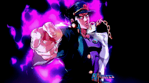 Jojo's Bizzare Adventure intro GIF