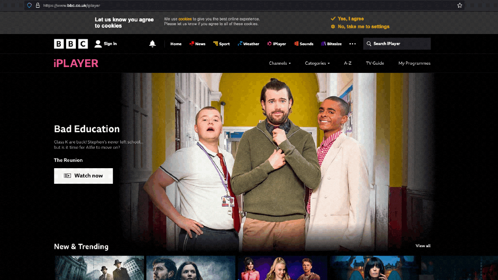 watch BBC iPlayer if you're not from the UK 