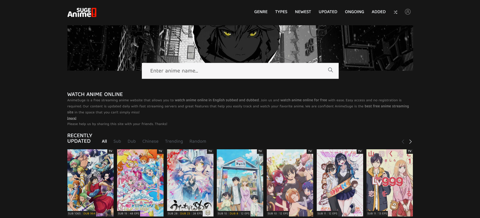 watch anime free online
