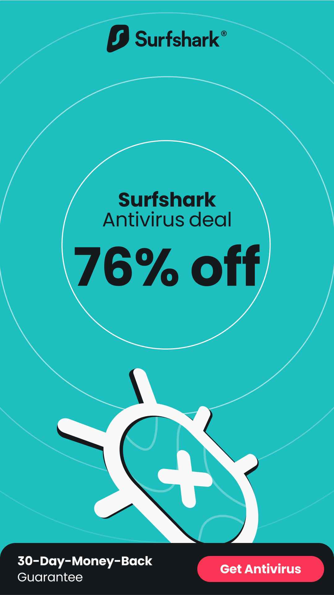 Surf Shark Antivirus Deal - Cradle View