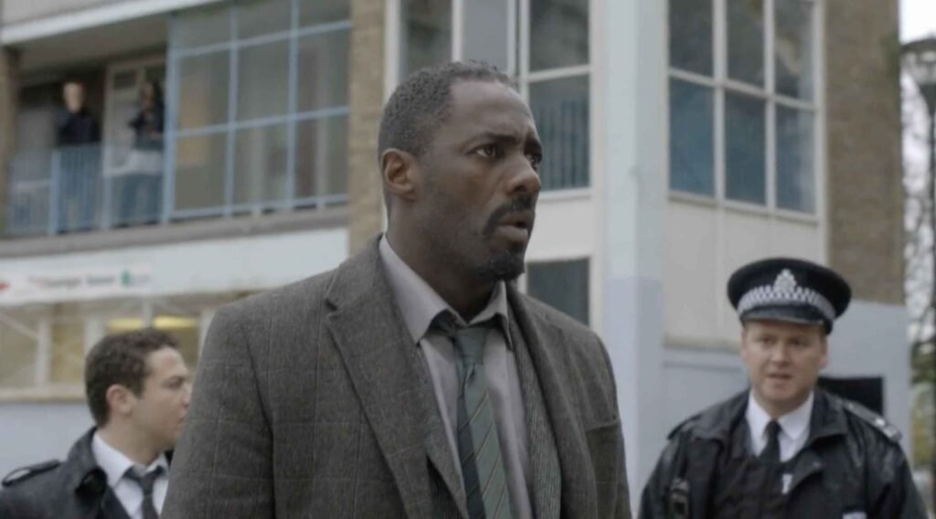 Luther John Luther arrives at the scene of a shooting