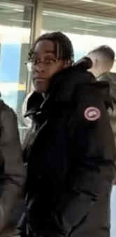 man turning round while being harassed by Farah Shams