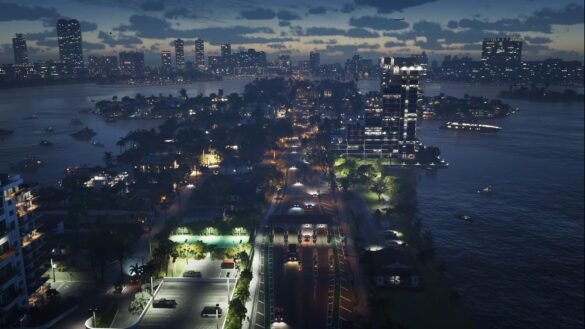 Grand Theft Auto Online Server landscape overhead shot