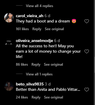 Brazilian Folk Song Video Instagram Comments 4