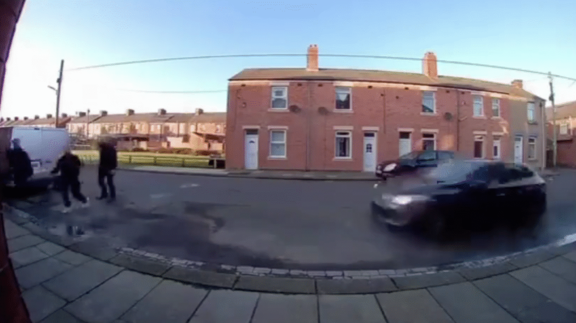 Harrowing Moment Car Yeets Man Into The Air In Birmingham