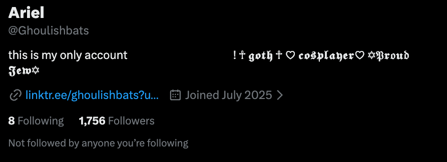 Is Ghoulishbats Jewish?