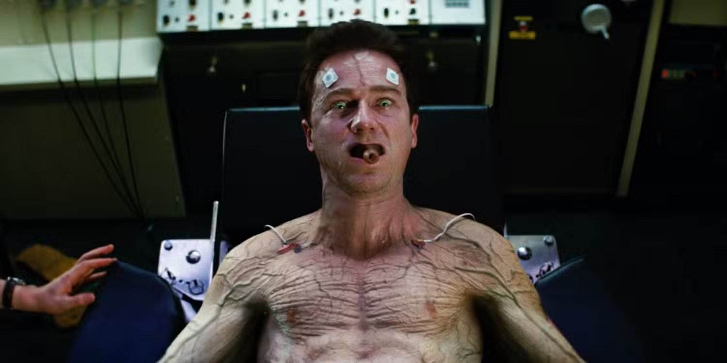 Edward Norton as Hulk - the transformation